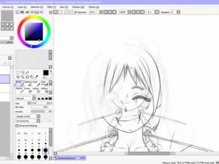 Hentai speed drawing - teil 2 - inking