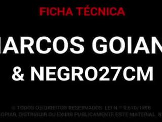 Marcos goiano - голям черни manhood 27 cm майната ми без презерватив и крем пай