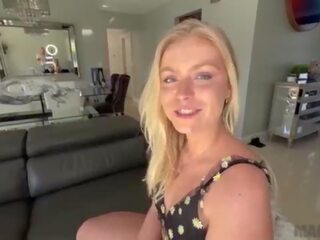 Petite Blonde Bubble Butt White young female Krissy Knight Gets Full Nelson from J Mac